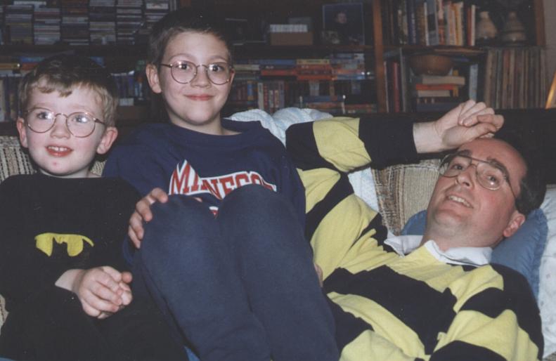 Carl and Joseph on Dad